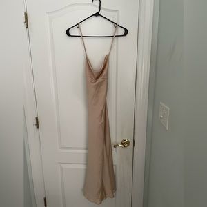 Verona Cowl Dress ~ Champagne Luxe